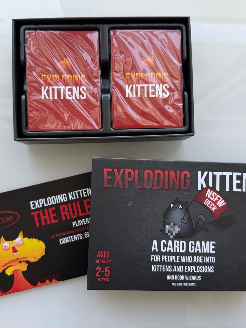 Exploding Kittens NSFW Deck – Red Party Card Game